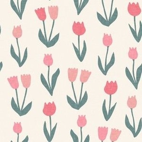 tulips - spring flowers - pink - LAD22