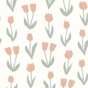 tulips - spring flowers - blush  - LAD22