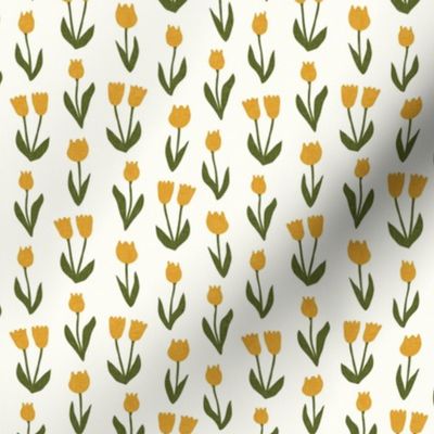 (small scale) tulips - spring flowers - golden - LAD22