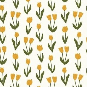 (small scale) tulips - spring flowers - golden - LAD22