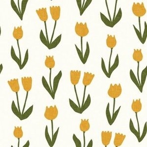 tulips - spring flowers - golden - LAD22