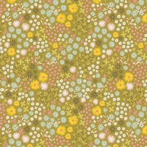 Ditsy Floral Green