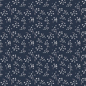 Bunches - Blue Floral Dot