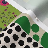 patchy prints green