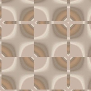 Sandy Beige and Taupe Geometric