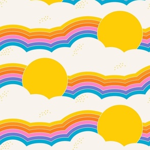 Cloudland // Rainbow Brites // LARGE Repeat