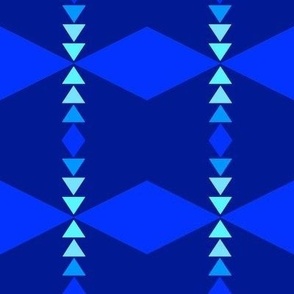 Blue Diamonds and Triangles