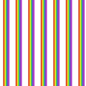 Rainbow And White_Stripes small format