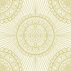 Royal Mandala Pattern Vintage Wallpaper
