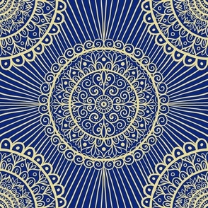 Royal Mandala Pattern Blue