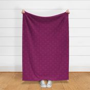 berry damask on vibrant  beetroot- small