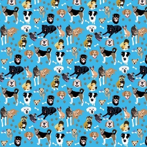 Melissa's Dogs labrador shepard Dog Fabric