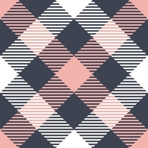 Pink Pearl Patriotic Plaid