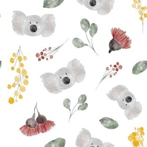Watercolor Koala 1 - 8x8 in
