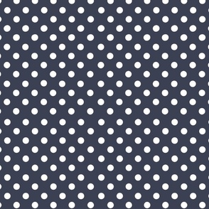 Cozy Navy Polka Dots