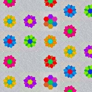 pop flowers - multi patch 