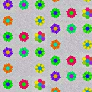 pop flowers - multi patch