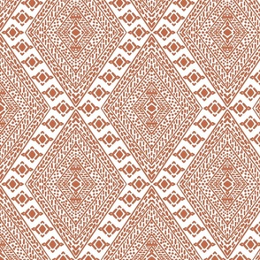 Terracotta Damask