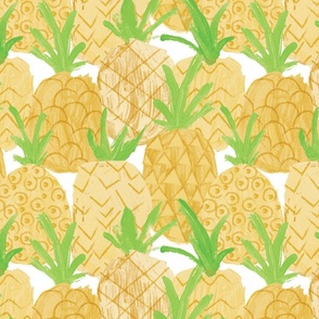 Painted Pineapple - Yellow