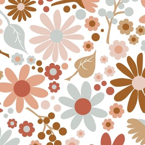 Boho Summer Flowers - Large Scale - BSF