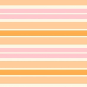 Retro stripe, peach, pink