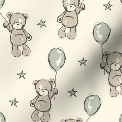 Teddy bear, bears, balloons, nursery