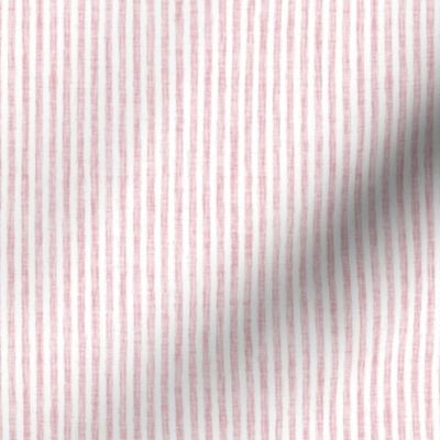 Sketchy White Stripes on Cotton Candy Woven Texture