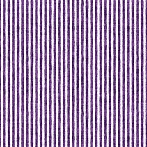 Sketchy White Stripes on Dark Purple Woven Texture