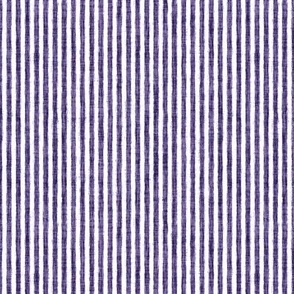 Sketchy White Stripes on Grape Woven Texture