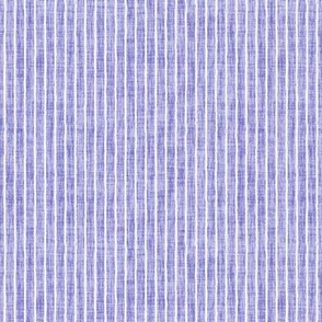 Sketchy White Narrow Stripes on Lilac Woven Texture