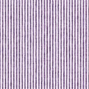 Sketchy White Stripes on Orchid Woven Texture