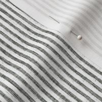 Sketchy White Stripes on Pewter Woven Texture