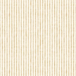 Sketchy White Stripes on Sand Beige Woven Texture