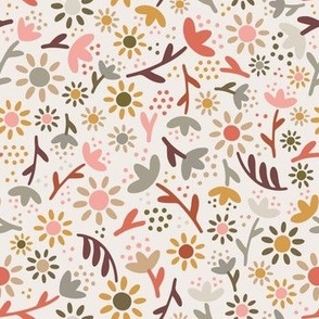 Ditsy Daisy Floral | Pink & Cream Med.