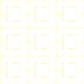 gold rounded square on white background