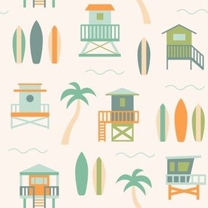 Lifeguard Towers - Beach Vacation (Cool Colorway)