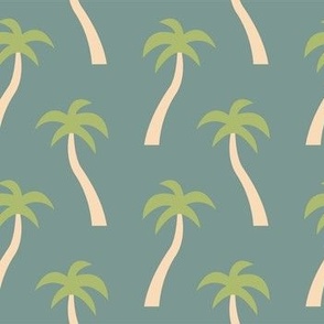 Leaning Palms - Beach Vacation (Cool Colorway)