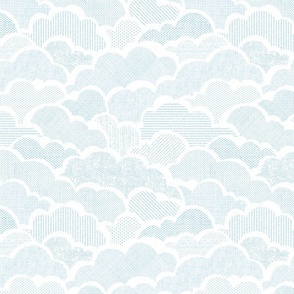 cozy clouds (med, baby blue)