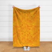 Yellow Orange Tie Dye Shibori Pattern Retro Hippie Style