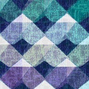 Modern Patchwork Quilt - (Jewel Tones)