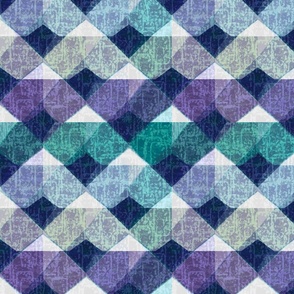 Modern Patchwork Quilt - (Jewel tones)