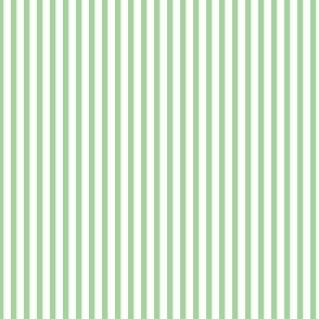 Green and white eighth inch stripe - vertical