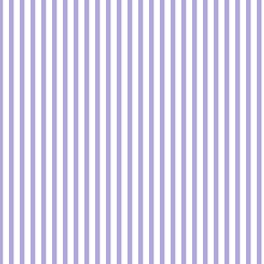 Lilac and white eighth inch stripe