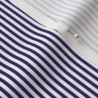 Navy blue and white eighth inch stripe - vertical