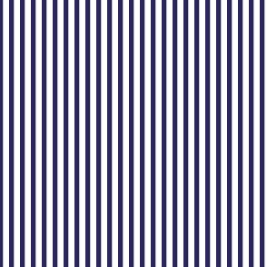 Navy blue and white eighth inch stripe - vertical