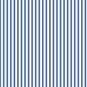 Royal blue and white eighth inch stripe - vertical