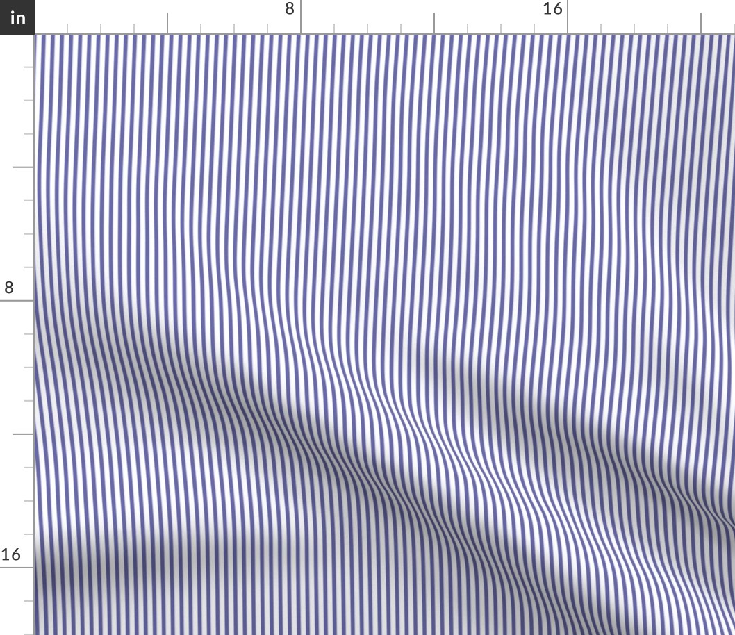 Very Peri purple and white eighth inch stripes - vertical