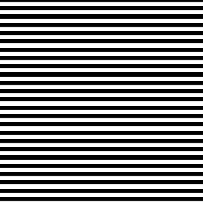 Black and white eighth inch stripes - horizontal