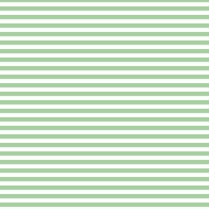 Green and white eighth inch stripes - horizontal