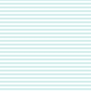 Mint and white eighth inch stripes - horizontal